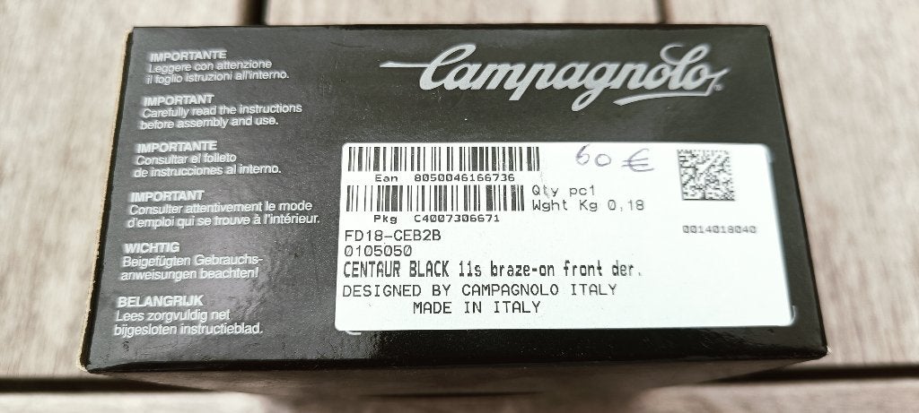 Campagnolo frontderailleur, Vélos & Vélomoteurs, Vélos Pièces, Neuf, Racefiets, Campagnolo, Enlèvement