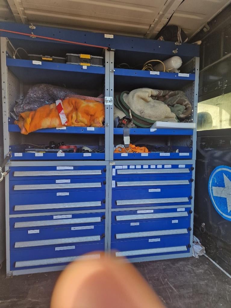 bedrijfsinrichting bestelwagen, Ophalen, Gebruikt