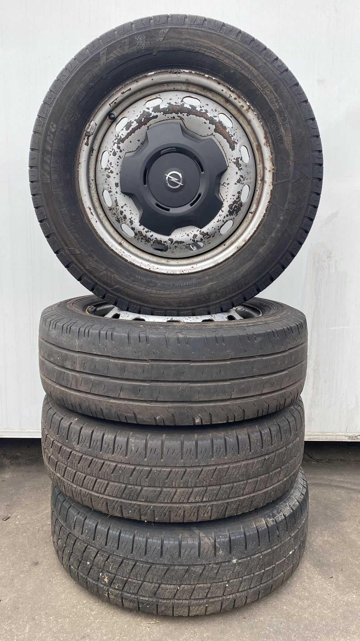 Opel Vivaro Trafic Primastar velgen 205-65-16 5x114.3 - Set, Auto-onderdelen, Banden en Velgen, Banden en Velgen, Gebruikt, Ophalen of Verzenden