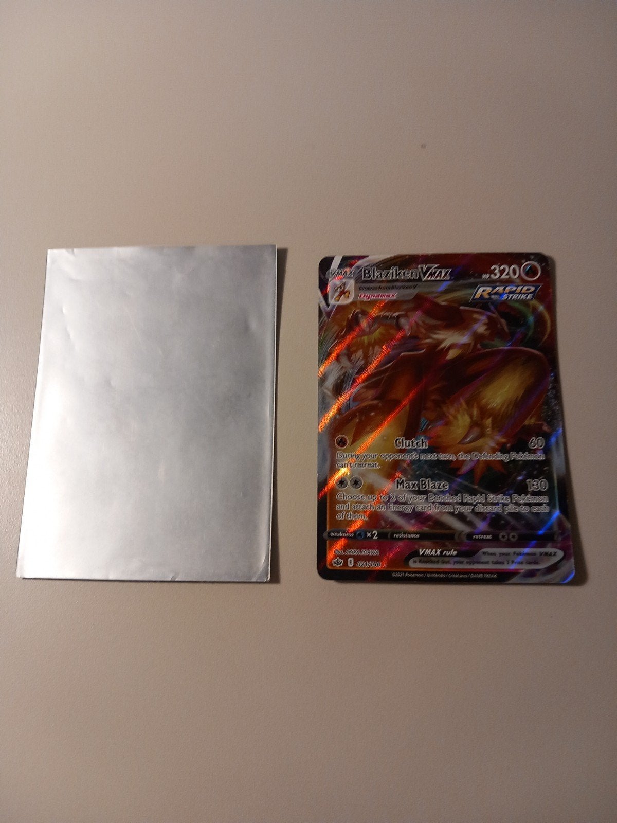 Blaziken Vmax, Enlèvement ou Envoi, Neuf, Cartes en vrac, Foil