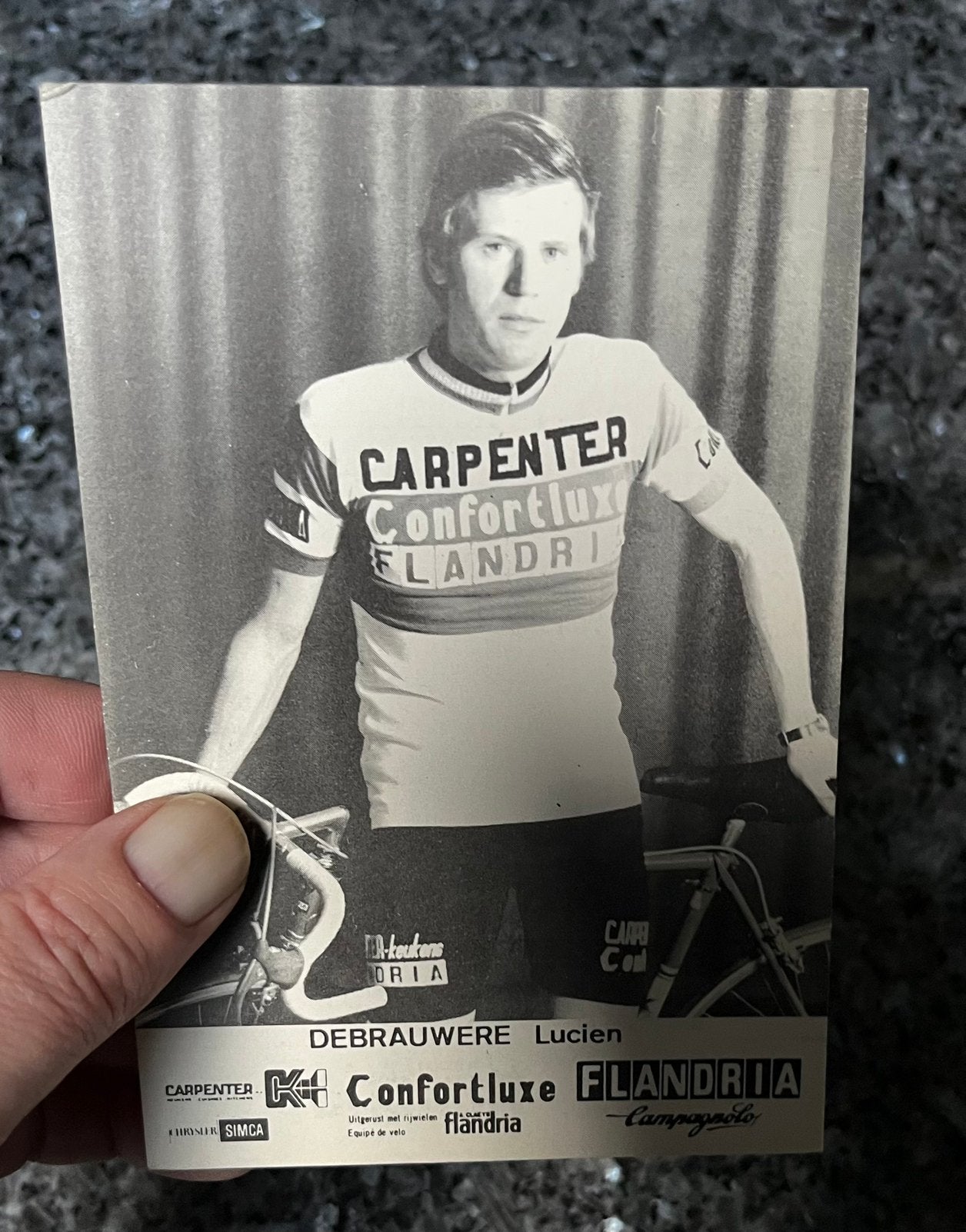 Le cycliste Lucien Debrauwere Flandria, Enlèvement, Comme neuf