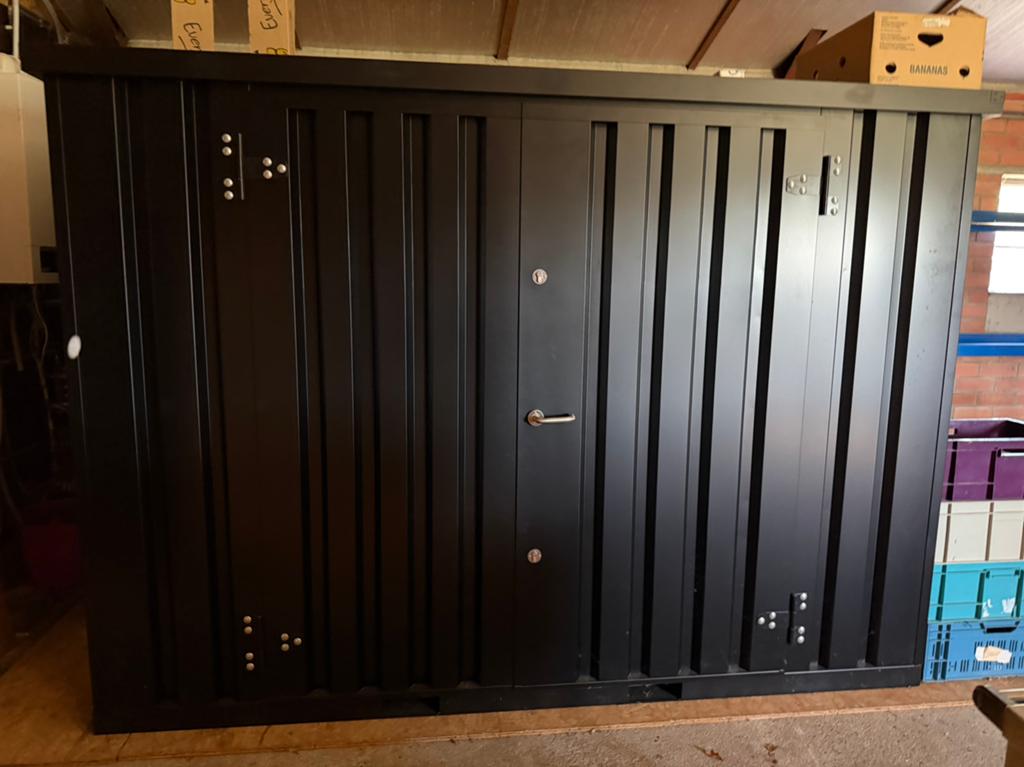 Demontabele container te koop zwart ( 2 stuks), Doe-het-zelf en Bouw, Containers, Ophalen
