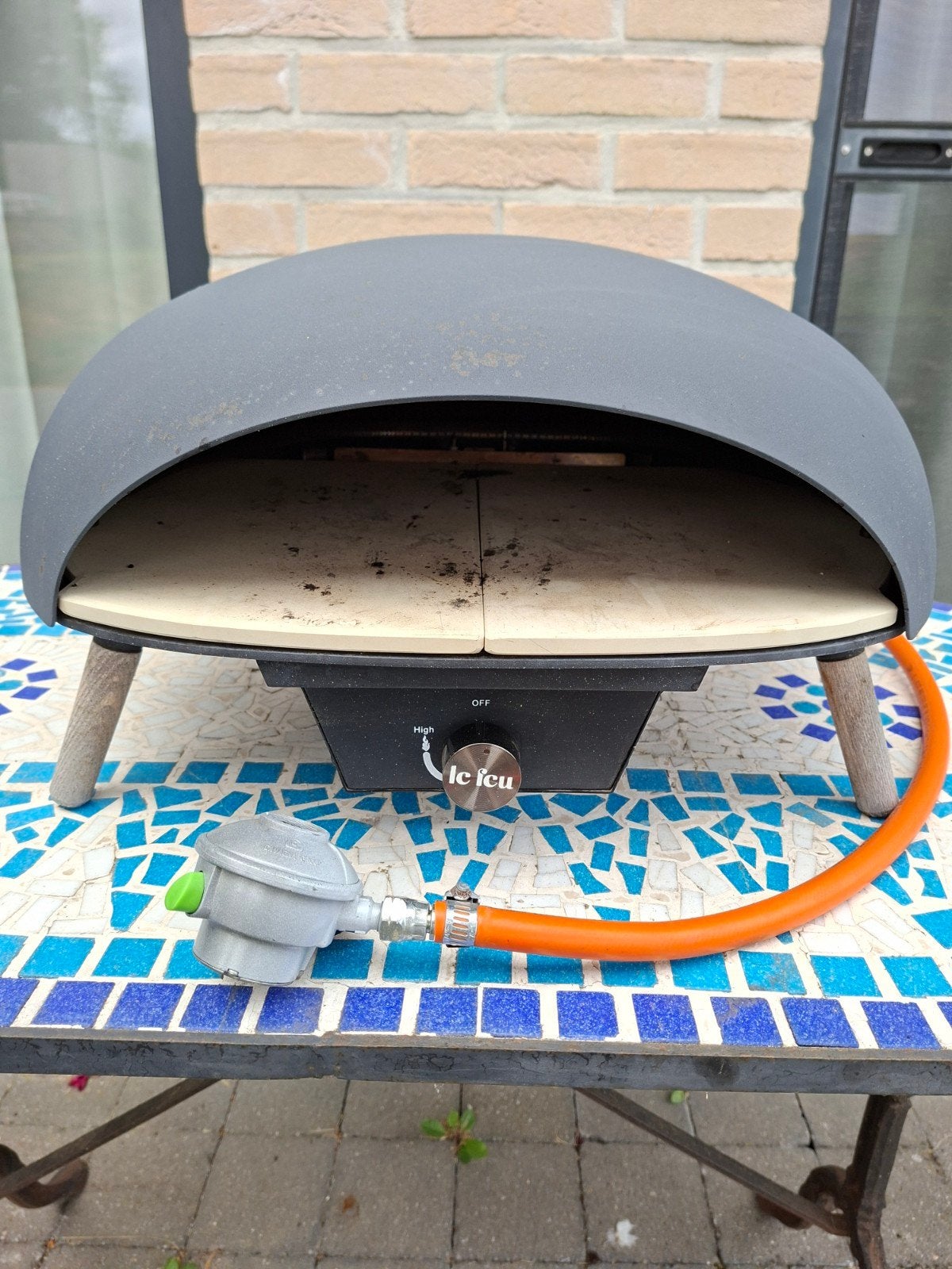 Le Feu Pizza oven, Tuin en Terras, Ophalen, Zo goed als nieuw