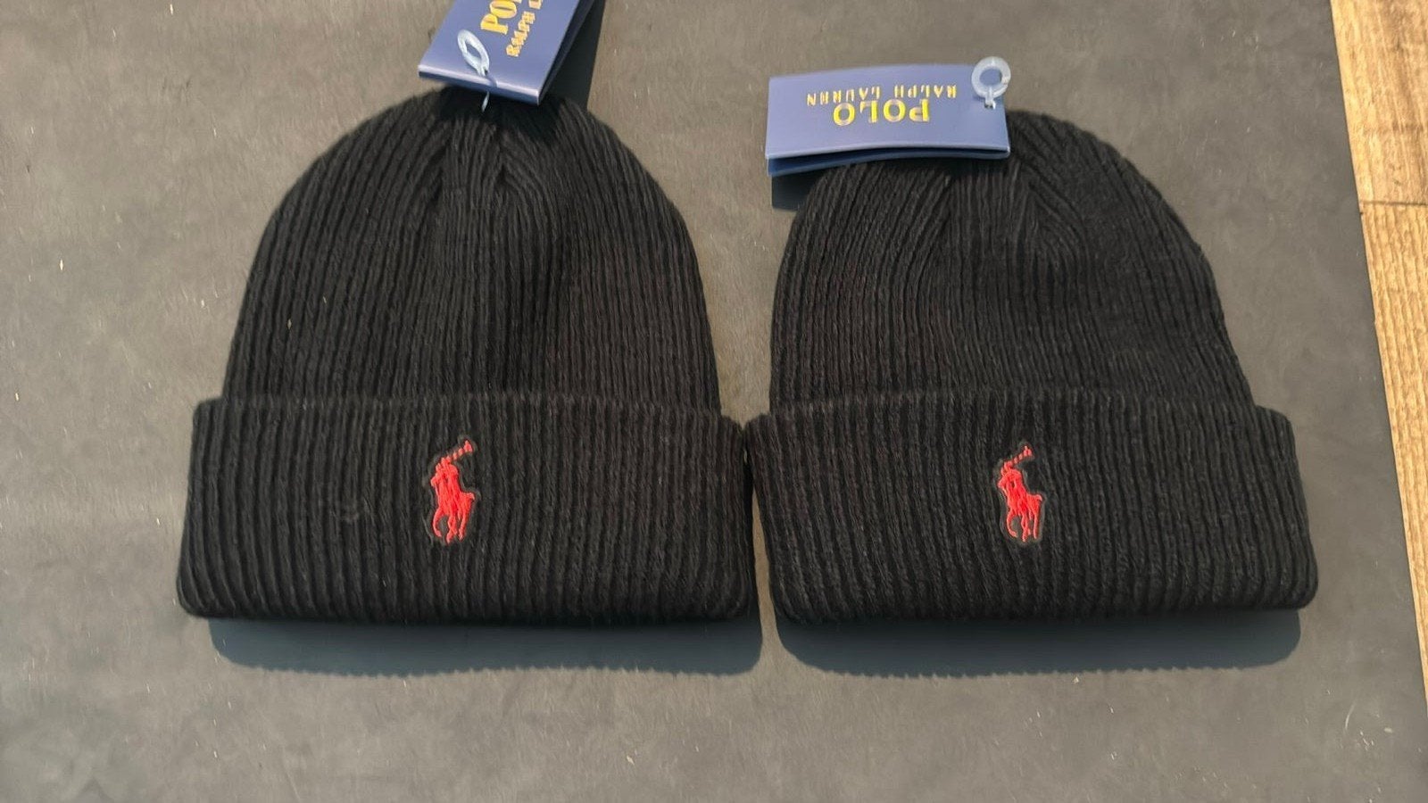 Nieuw - Polo Ralph Lauren Muts - zwart/ rood - zie info!!!, Enlèvement, Neuf, Bonnet