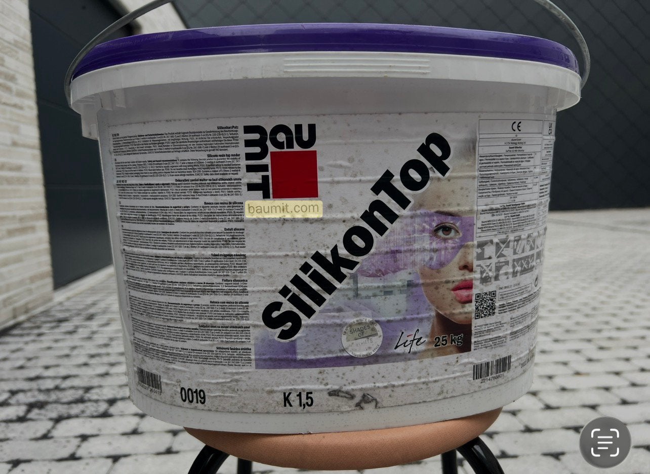 Baumit toplaag silicone-verf wit, Ophalen, Wit, Verf