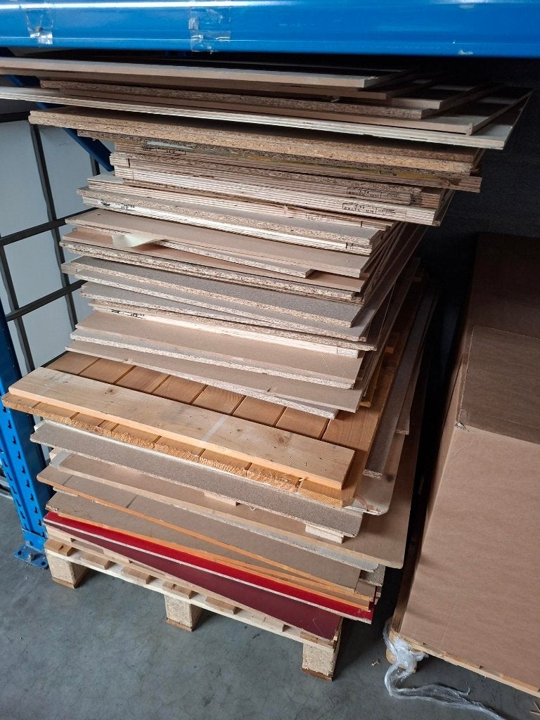 gratis houten platen, Ophalen