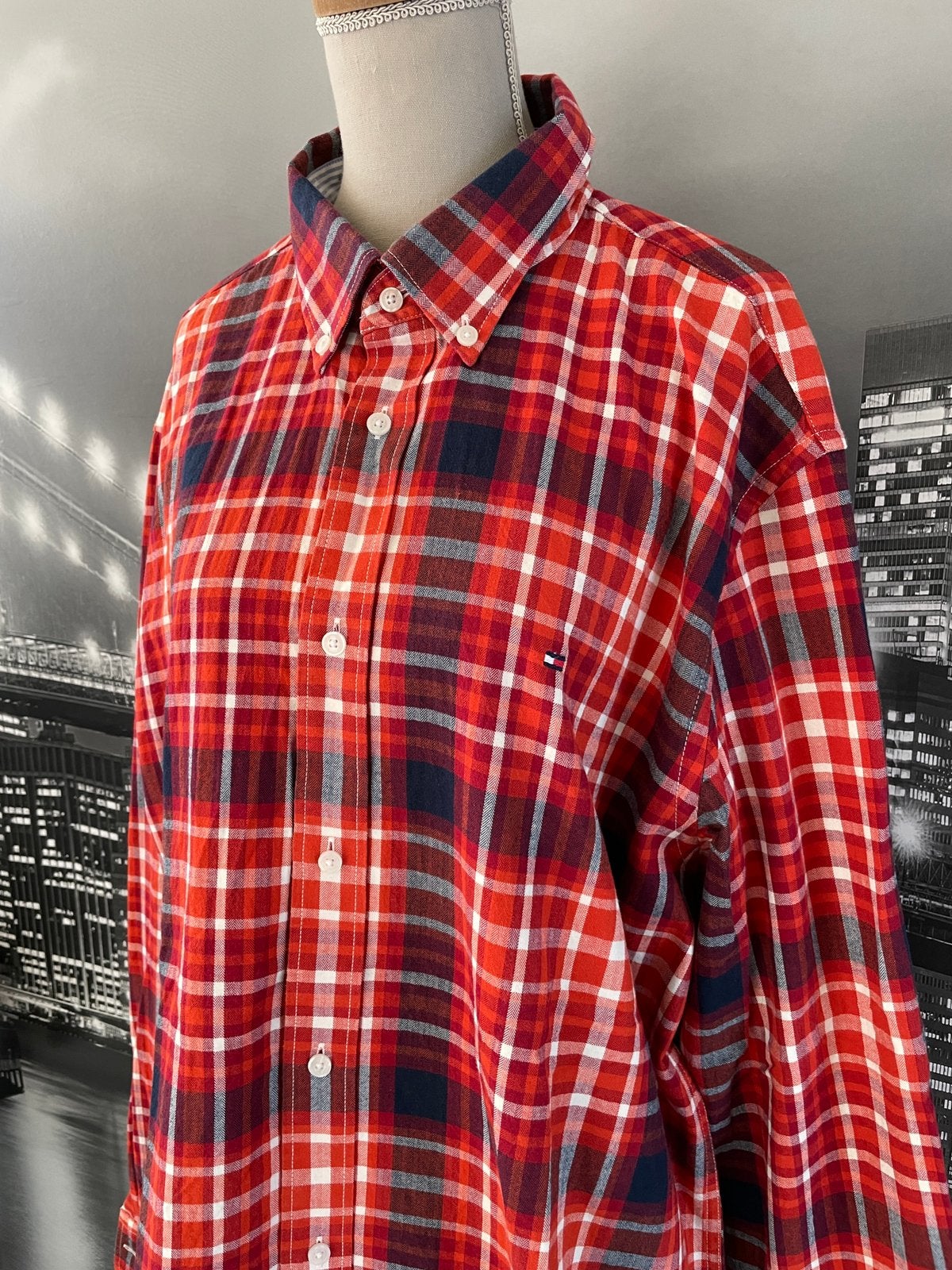 Tommy Hilfiger hemd Regular Fit - XXL, Kleding | Heren, Overhemden, Verzenden, Zo goed als nieuw, Overige halswijdtes, Tommy hilfiger