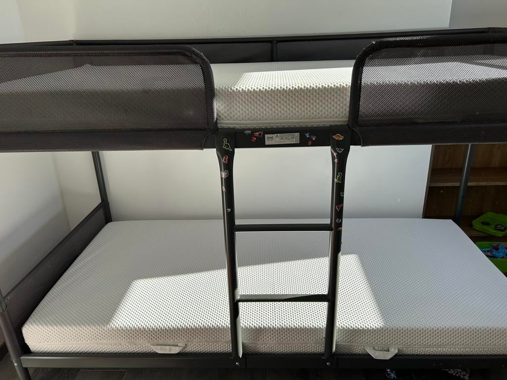 Lit superposé Tuffing et matelas Abydga ferme, Maison & Meubles, Chambre à coucher | Lits superposés & Lits mezzanines, 90 cm