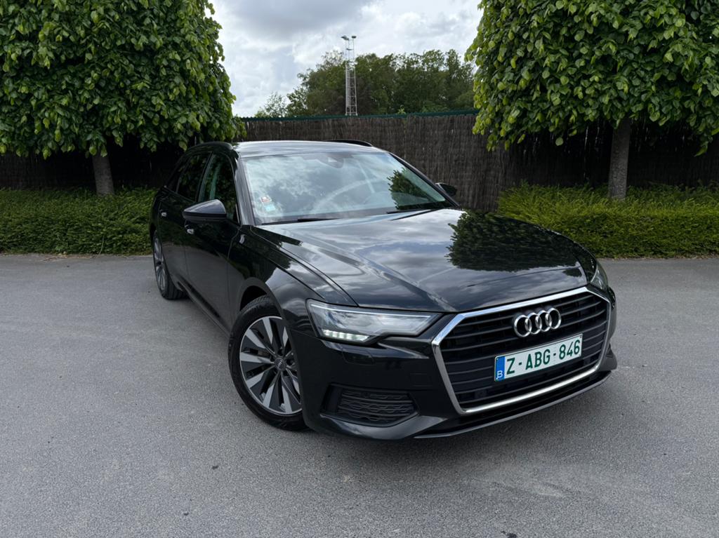Audi A6 Avant | 30 TDI | Lichte vracht | BTW-wagen, Auto's, Audi, Euro 6, 4 cilinders, Zwart, Leder