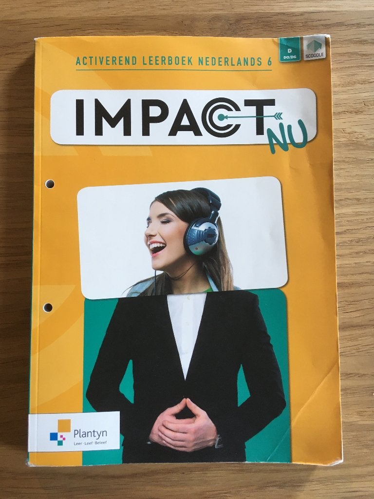 Schoolboek Impact nu Activerend Leerboek Nederlands 6, Boeken, Schoolboeken, Gelezen, ASO, Plantyn, Ophalen of Verzenden