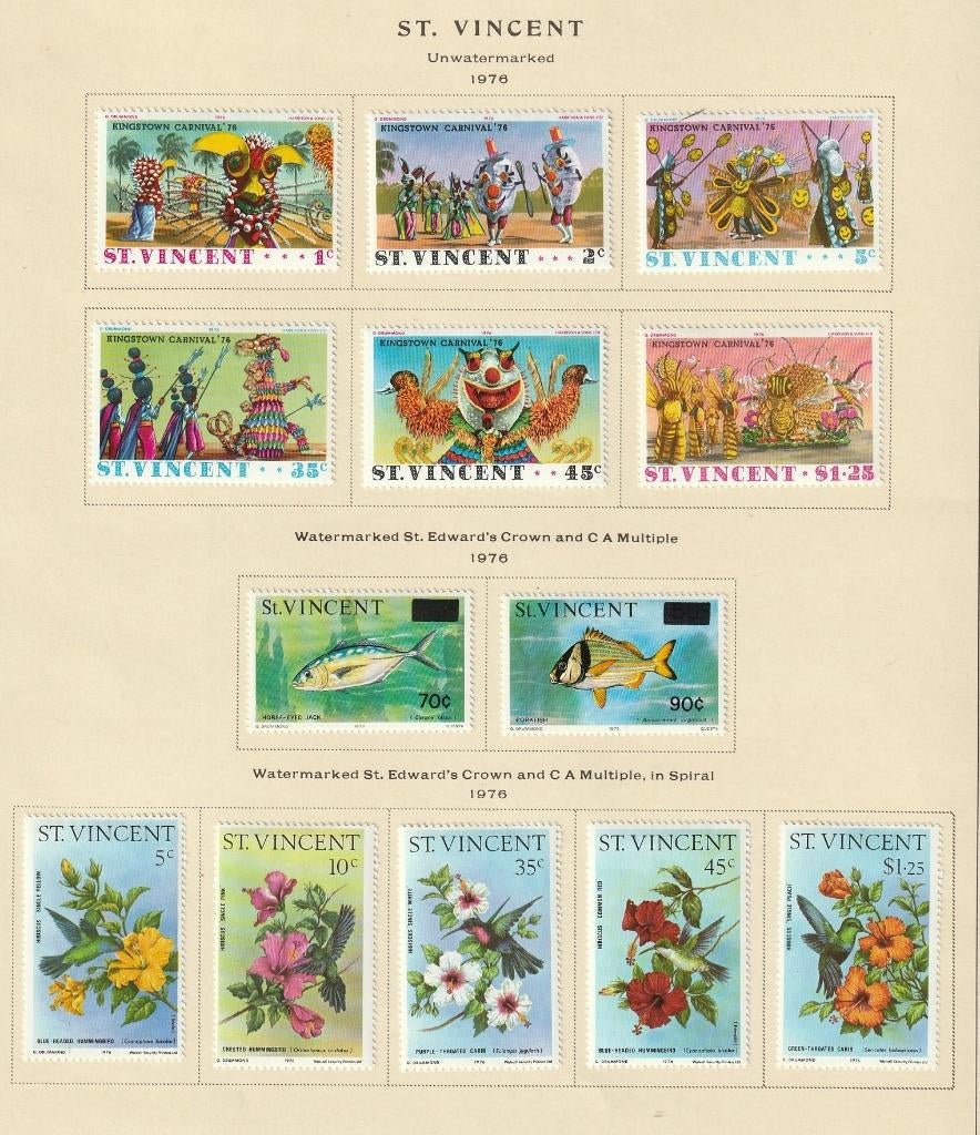 Britse colonie SAINT VINCENT 1976 -1979, Ophalen of Verzenden, Zuid-Amerika