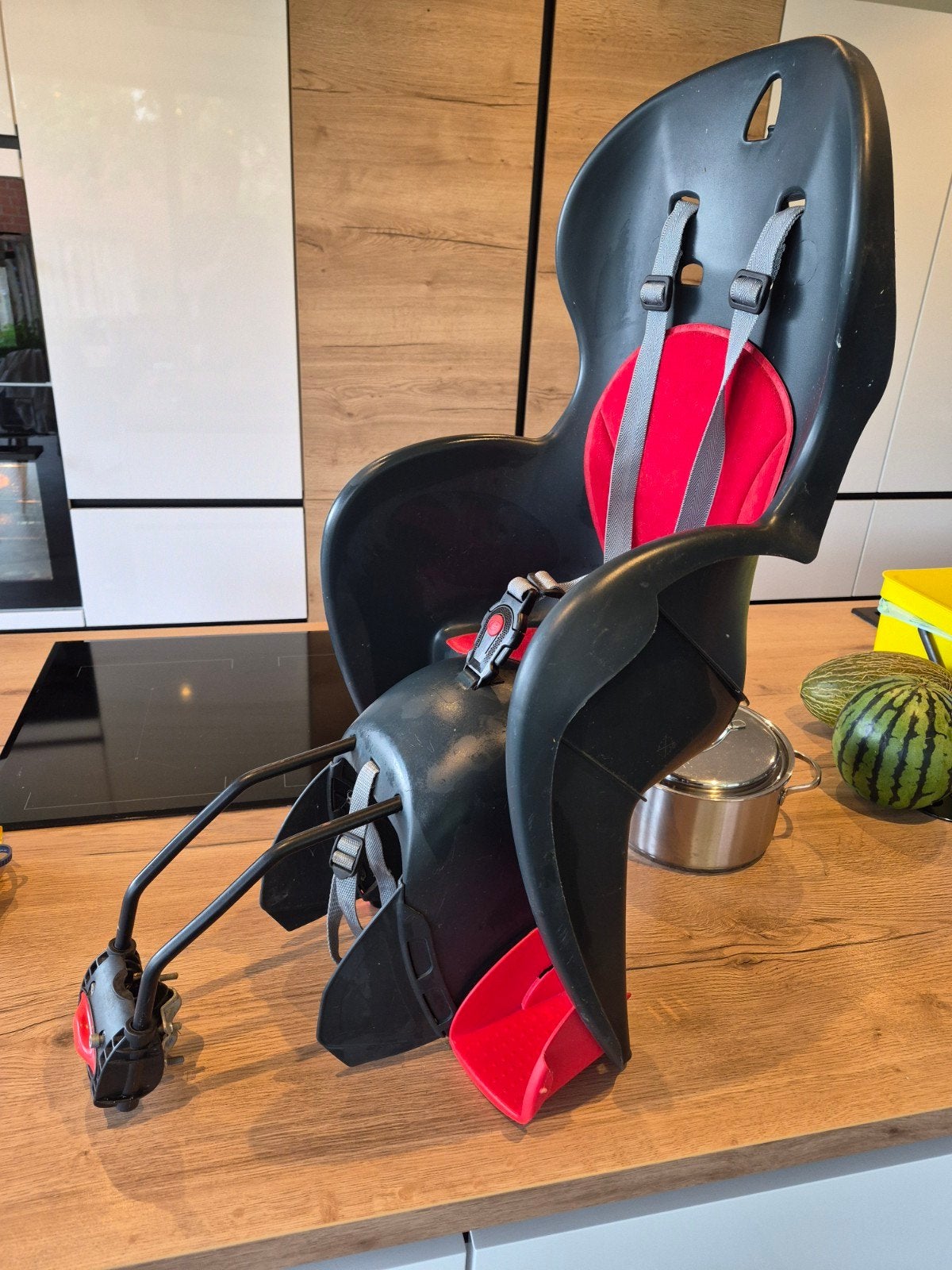 Fiets zitje, Vélos & Vélomoteurs, Accessoires vélo | Sièges de vélo, Polisportcycle, Repose-pieds, Enlèvement, Utilisé