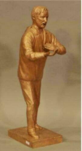 bronze homme signe antoon luyckx, Antiek en Kunst, Ophalen of Verzenden, Brons