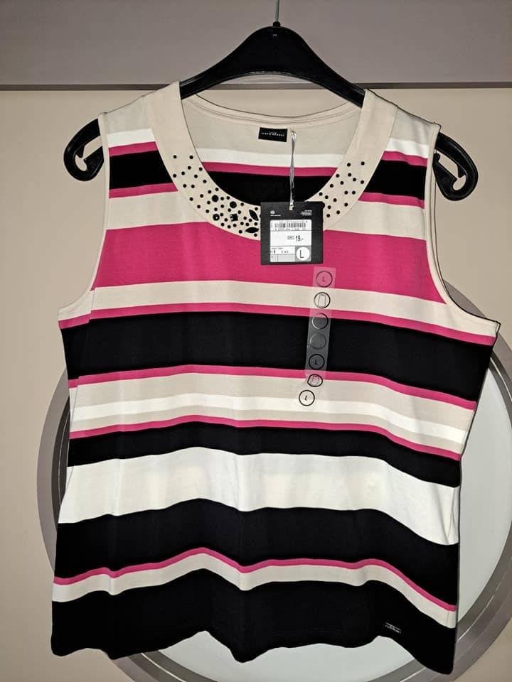Diverse tops, Steps, Fransa, Saloos, DKNY, e.a., mt L, Ophalen of Verzenden, Zo goed als nieuw, Maat 42/44 (L), Zonder mouw