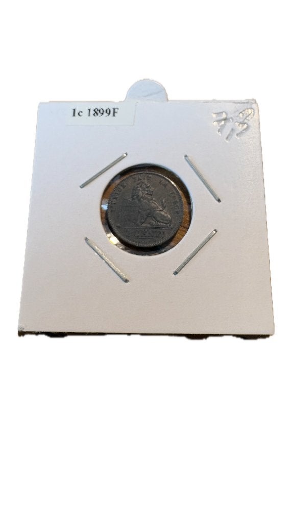 LEOPOLD II: 1 cent 1899F, Postzegels en Munten, Ophalen of Verzenden