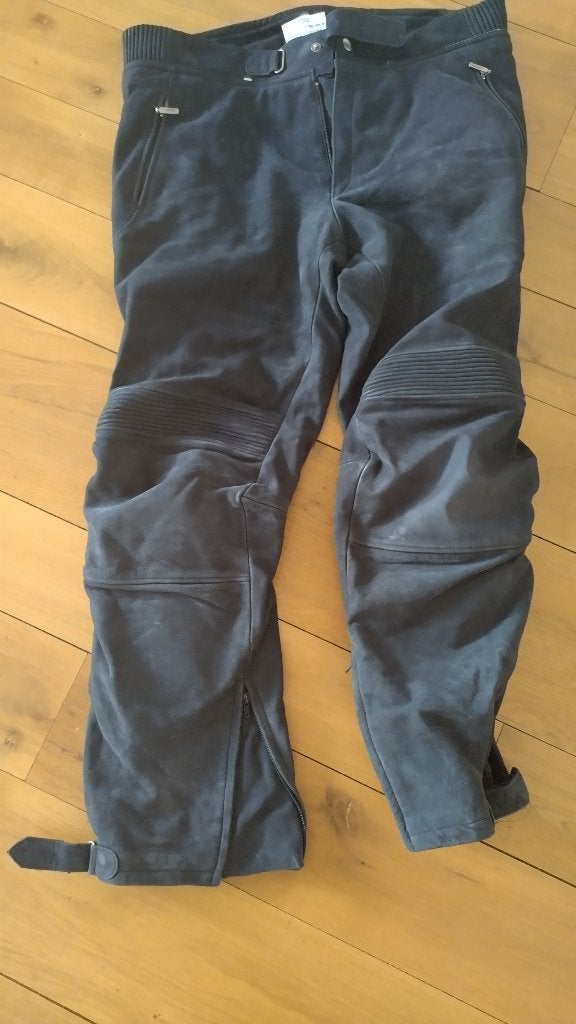 BMW Motorbroek - Nubuk leder - maat 56, Ophalen, Broek | leer, Heren, BMW MOTORRAD KLEDING
