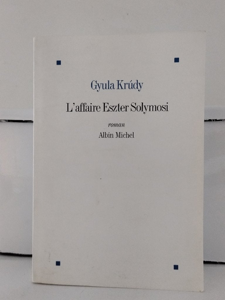 De Eszter Solymosi-affaire historische gerechtelijke roman., Boeken, Ophalen of Verzenden, Zo goed als nieuw