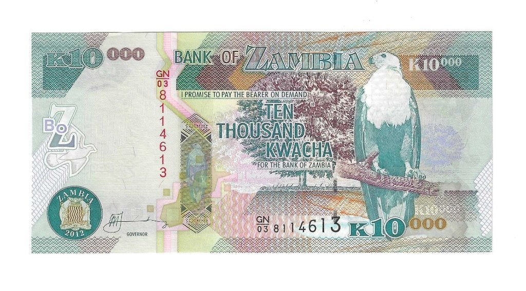 Zambia, 10.000 Kwacha 2012, UNC., Timbres & Monnaies, Billets de banque | Afrique, Enlèvement ou Envoi, Zambie, Billets en vrac