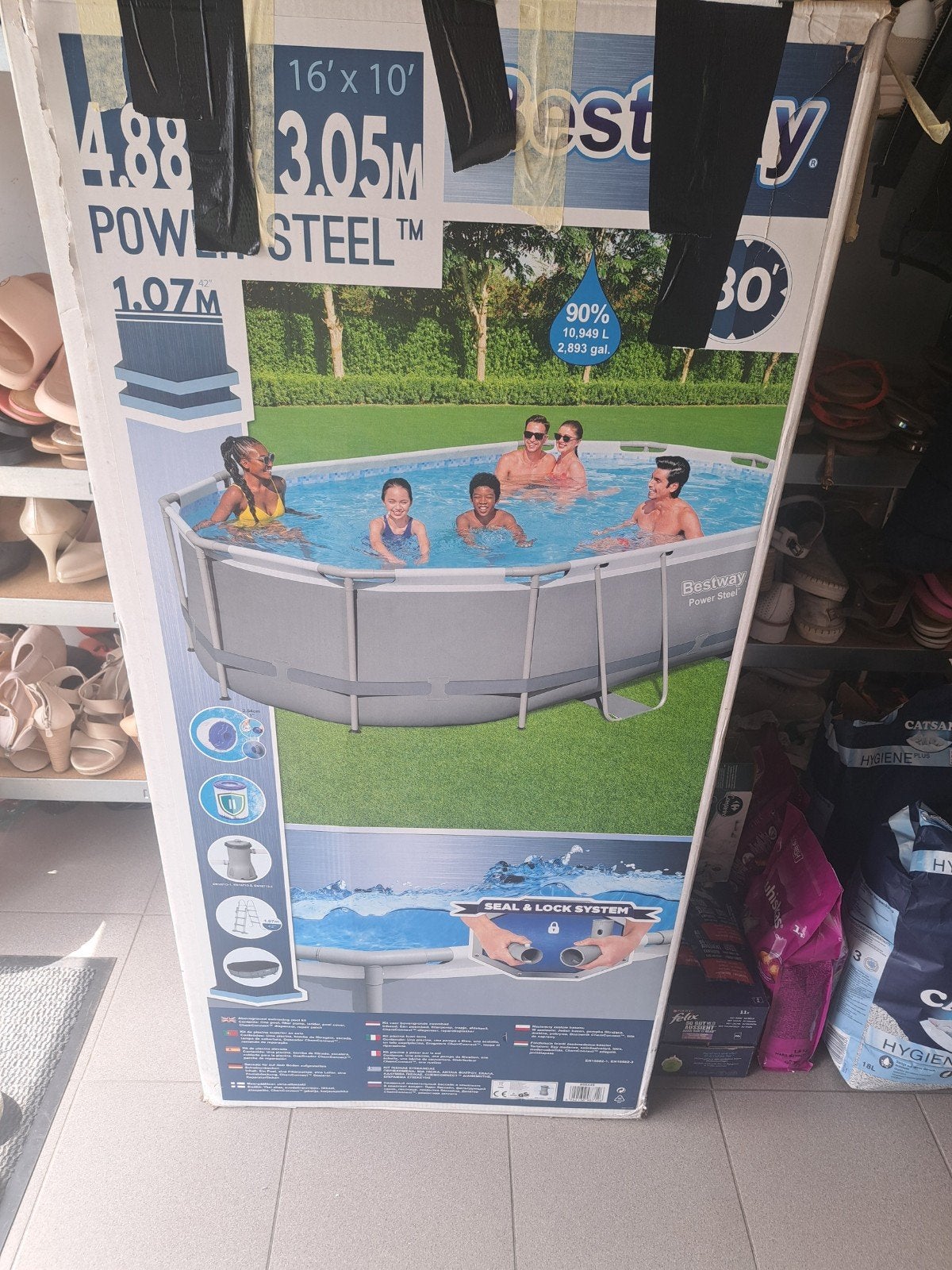 Zwembad Bestway power steel 3jaar oud, Ophalen
