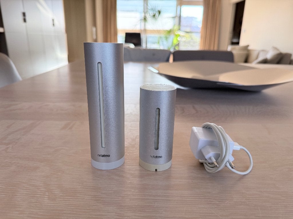 Netatmo Slim Weerstation / Binnenmodule en Buitenmodule, Audio, Tv en Foto, Weerstations en Barometers, Ophalen of Verzenden, Gebruikt
