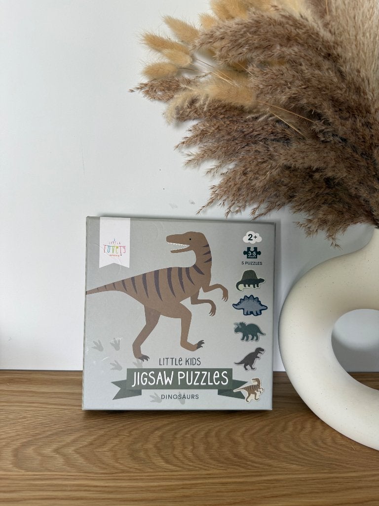 Puzzel Dino’s, Ophalen, 10 tot 50 stukjes, Gebruikt, 2 tot 4 jaar