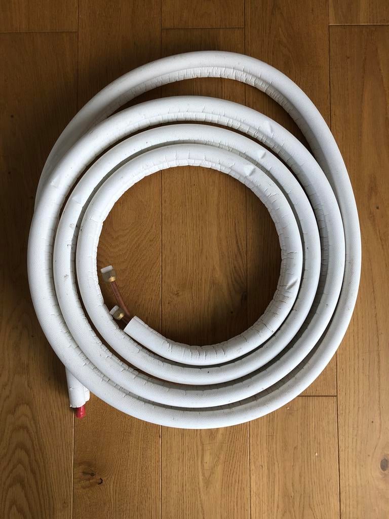 Koperen buizen 1/4"-3/8" - ongeveer 5.35 m voor airco, Enlèvement ou Envoi, Comme neuf