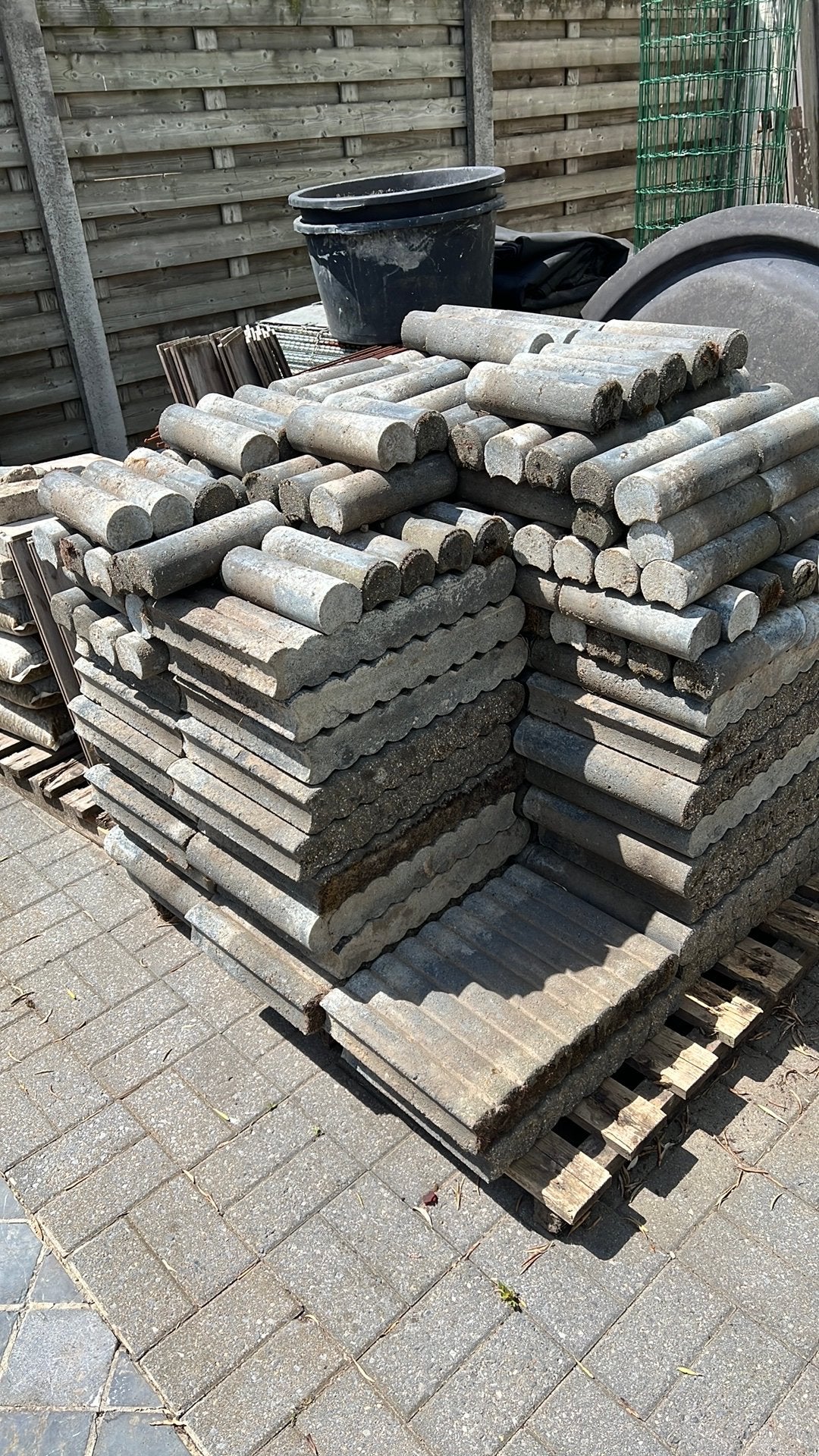 Beton palissanden., Ophalen, Gebruikt, Beton, Border