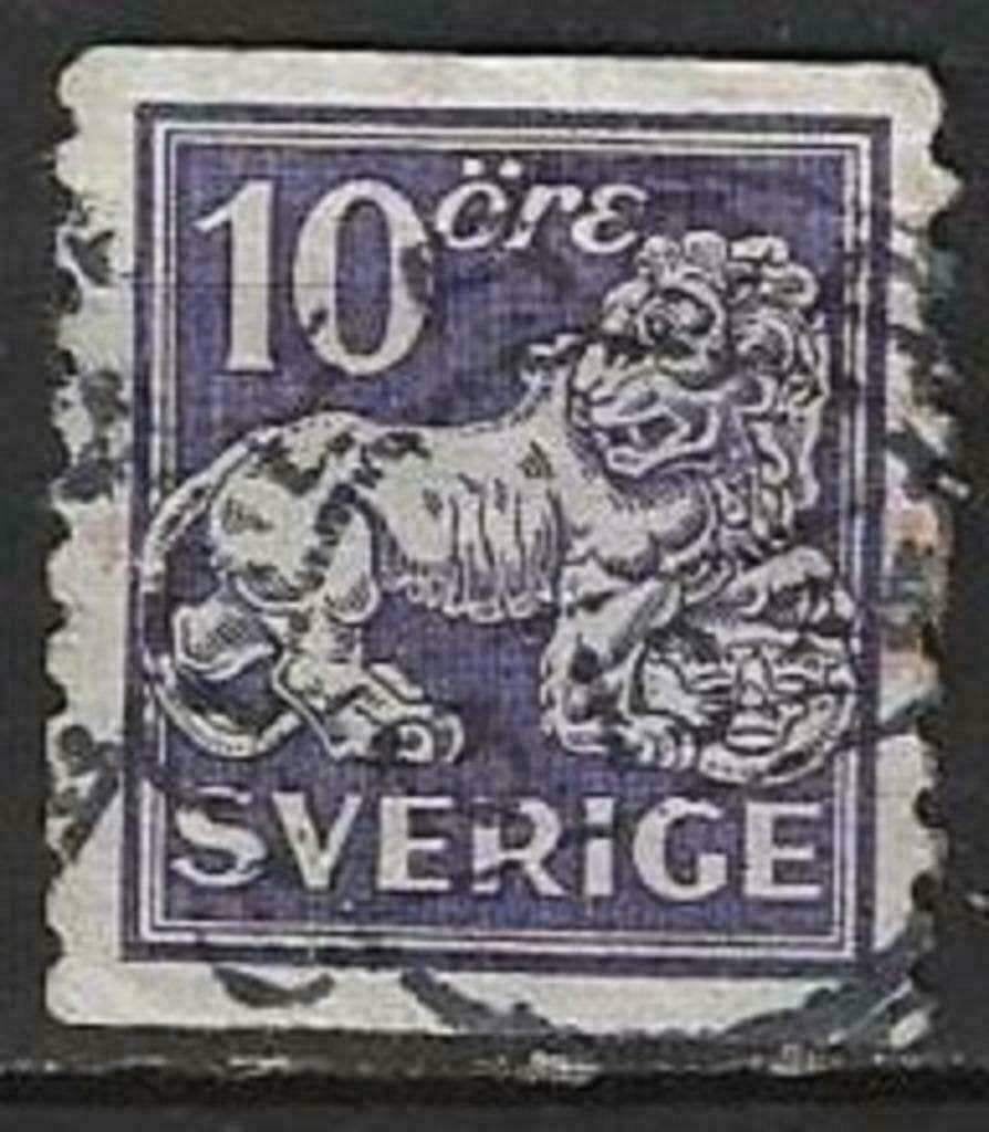 Zweden 1923/1926 - Yvert 163 II - Leeuw - Gestempeld (ST), Postzegels en Munten, Postzegels | Europa | Scandinavië, Verzenden