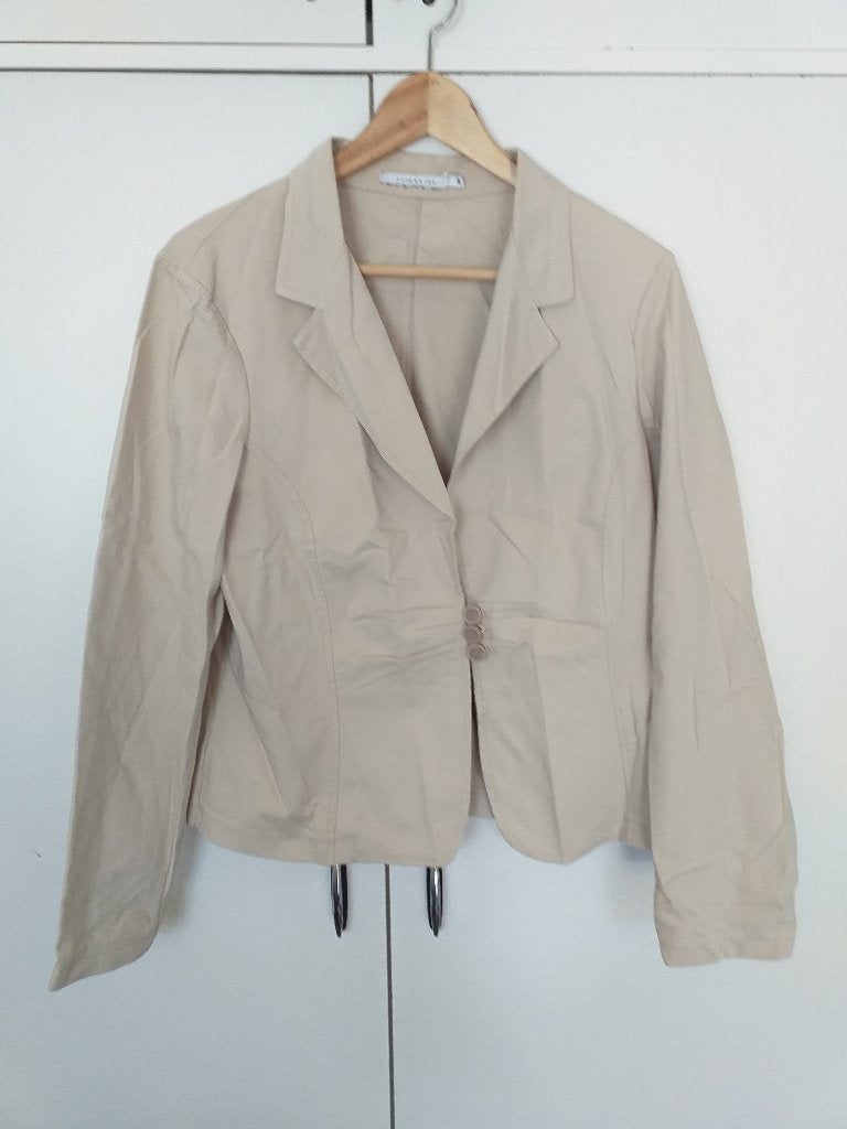Zomerjasje, Kleding | Dames, Beige, Maat 42/44 (L), Zo goed als nieuw, Jasje
