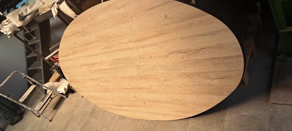 nieuw ovaal tafelblad te koop, Ophalen, 100 tot 150 cm, 200 cm of meer, Zo goed als nieuw