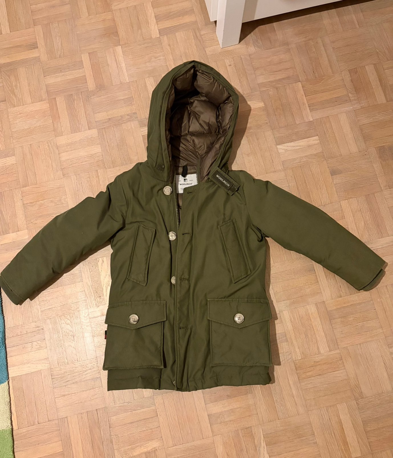 Winterjas Woolrich Jongens, Ophalen, Zo goed als nieuw, 122 t/m 128, Jongen