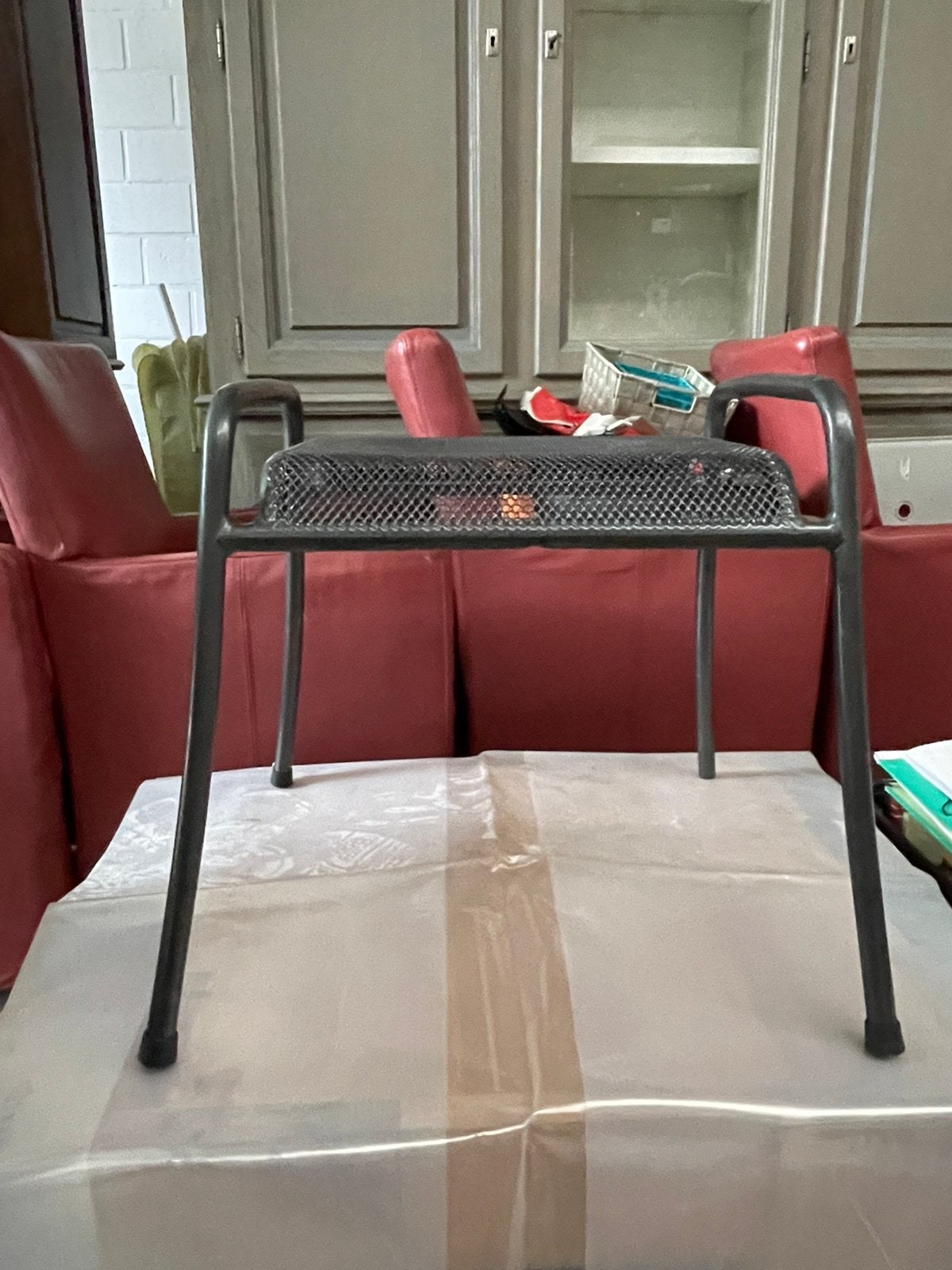 Set de 4 tabourets en métal noir, Jardin & Terrasse, Enlèvement, Utilisé