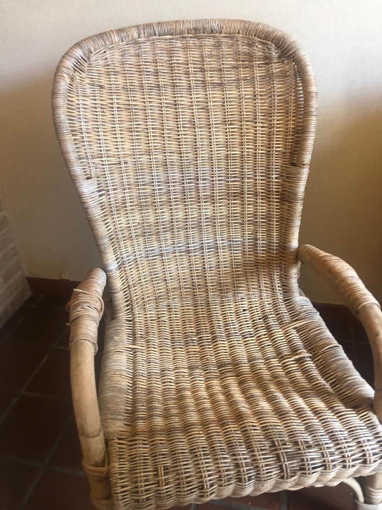 Rotan/Rieten zetel ophalen te Koksijde(Oostduinkerke), Huis en Inrichting, Ophalen, Riet of Rotan