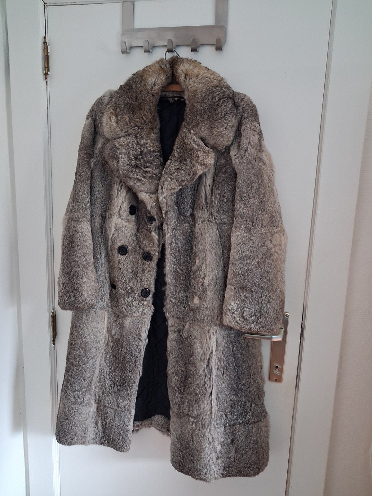 Manteau en véritable fourrure de lapin taille 38/40 doublé, Vêtements | Femmes, Enlèvement, Gris