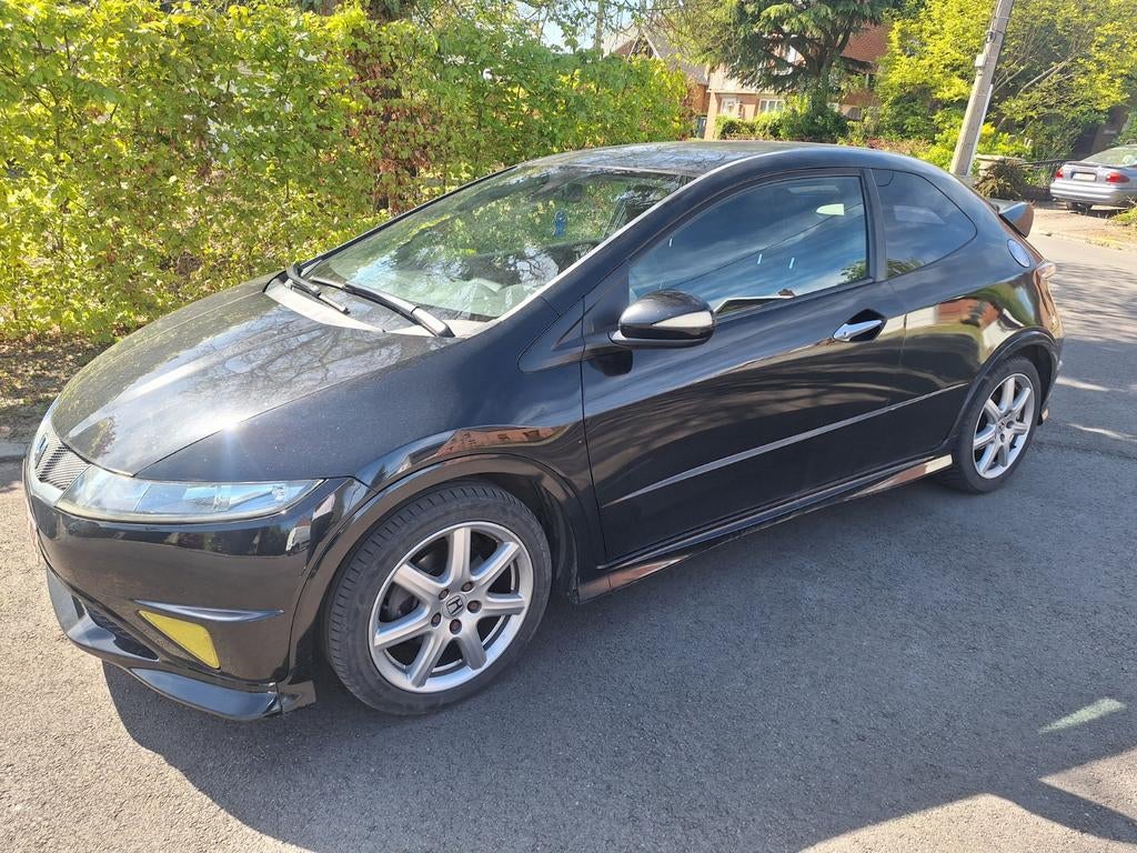 Honda civic 1.4 100pk type s uit 2009. Handgeschakelde versn, Auto's, Honda, Voorwielaandrijving, Zwart, 4 cilinders, Alcantara