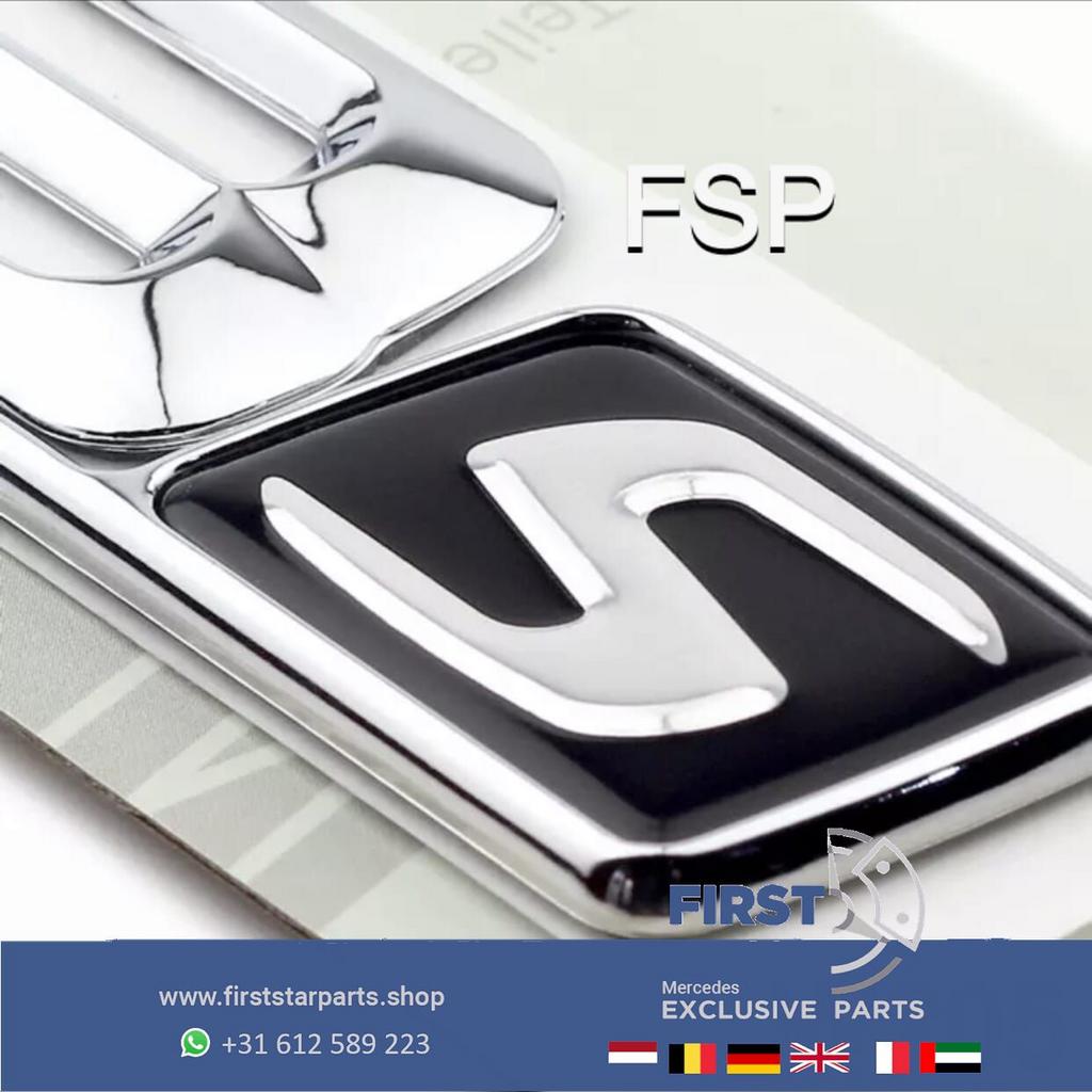 W205 C205 C63S AMG LOGO C 63 S LETTERS CHROOM EMBLEEM KOFFER, Arrière, Utilisé, -, -