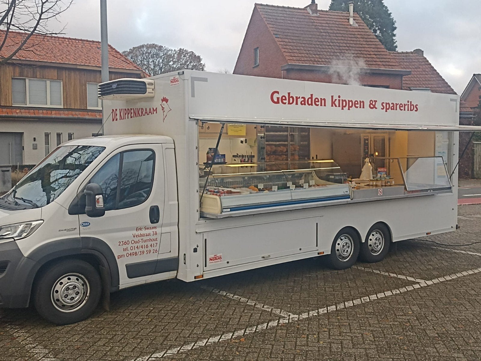 Marktwagen Kip aan 't spit, Zakelijke goederen, Stock en Retail | Verkoopwagens, Ophalen