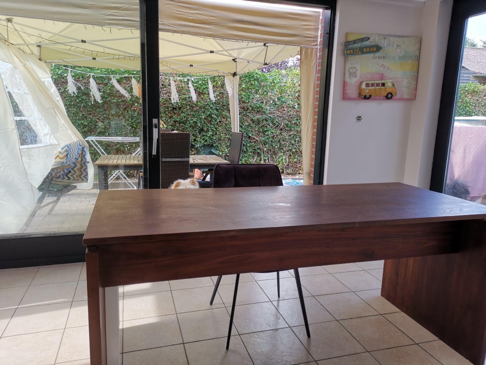 teak bureau, Huis en Inrichting, Ophalen