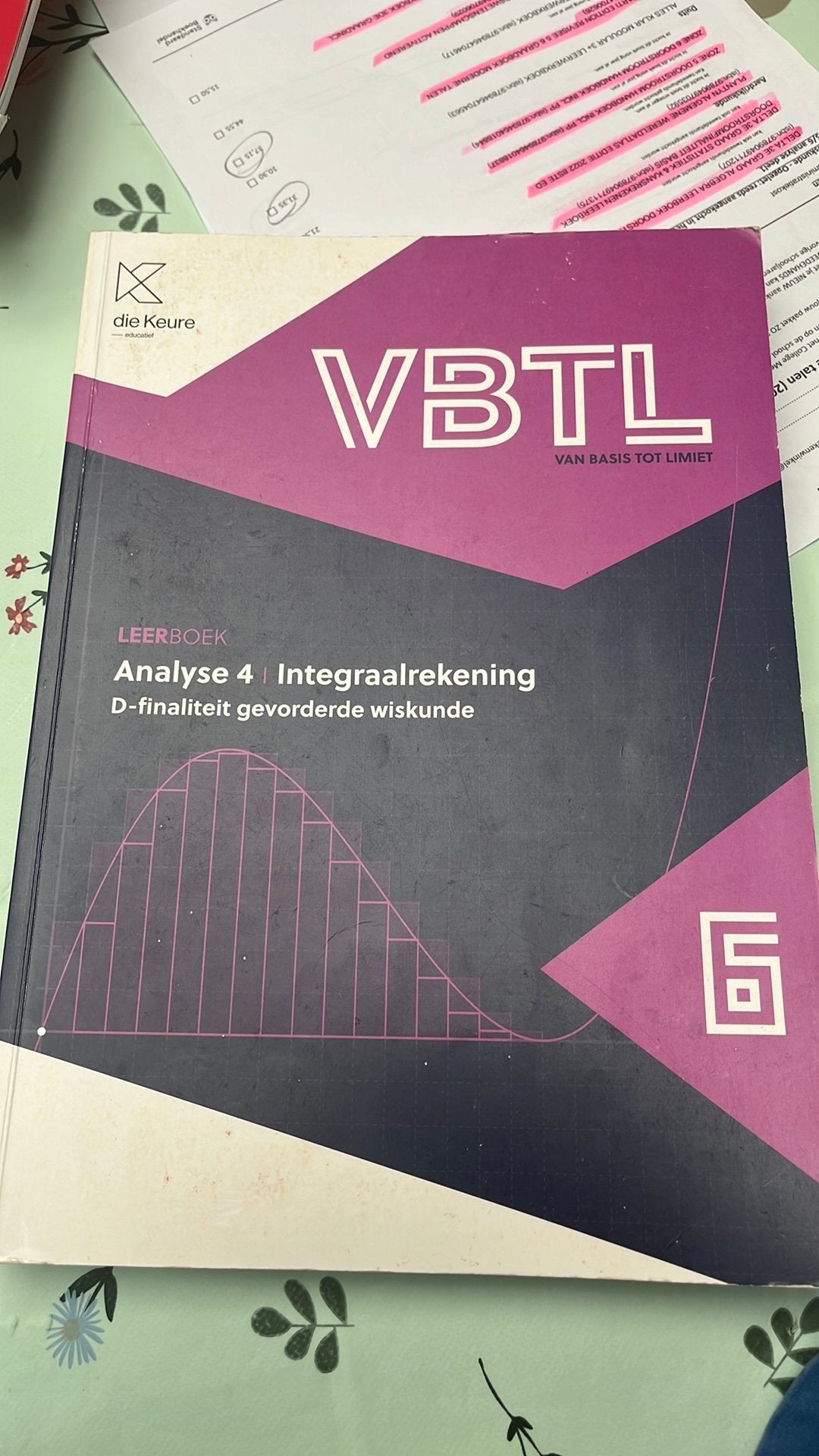 VBTL 6 - leerboek Analyse 4: Integraalrekening D-gevorderde, Ophalen of Verzenden, Zo goed als nieuw, ASO, Wiskunde A