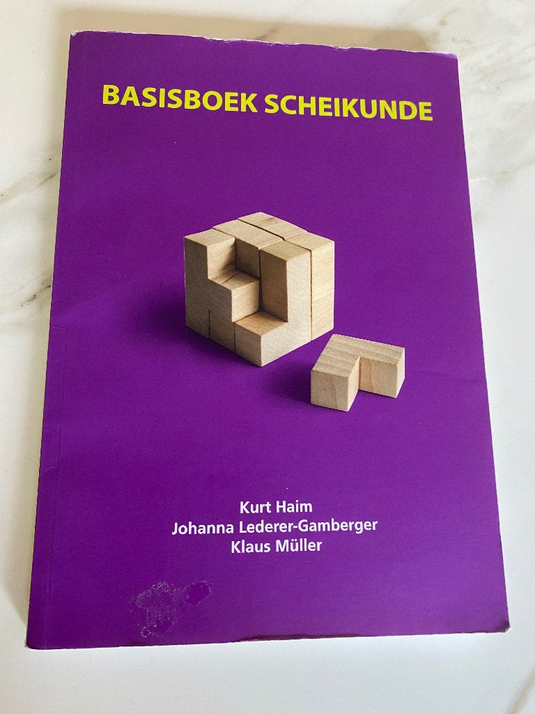 Basisboek scheikunde, Boeken, Ophalen of Verzenden, Gelezen, Hogeschool