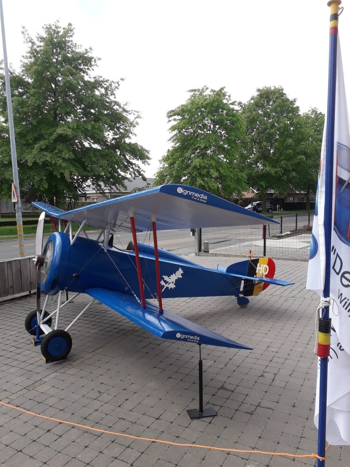 Gevechtsvliegtuig WO1 dubbeldekker HD1, Ophalen