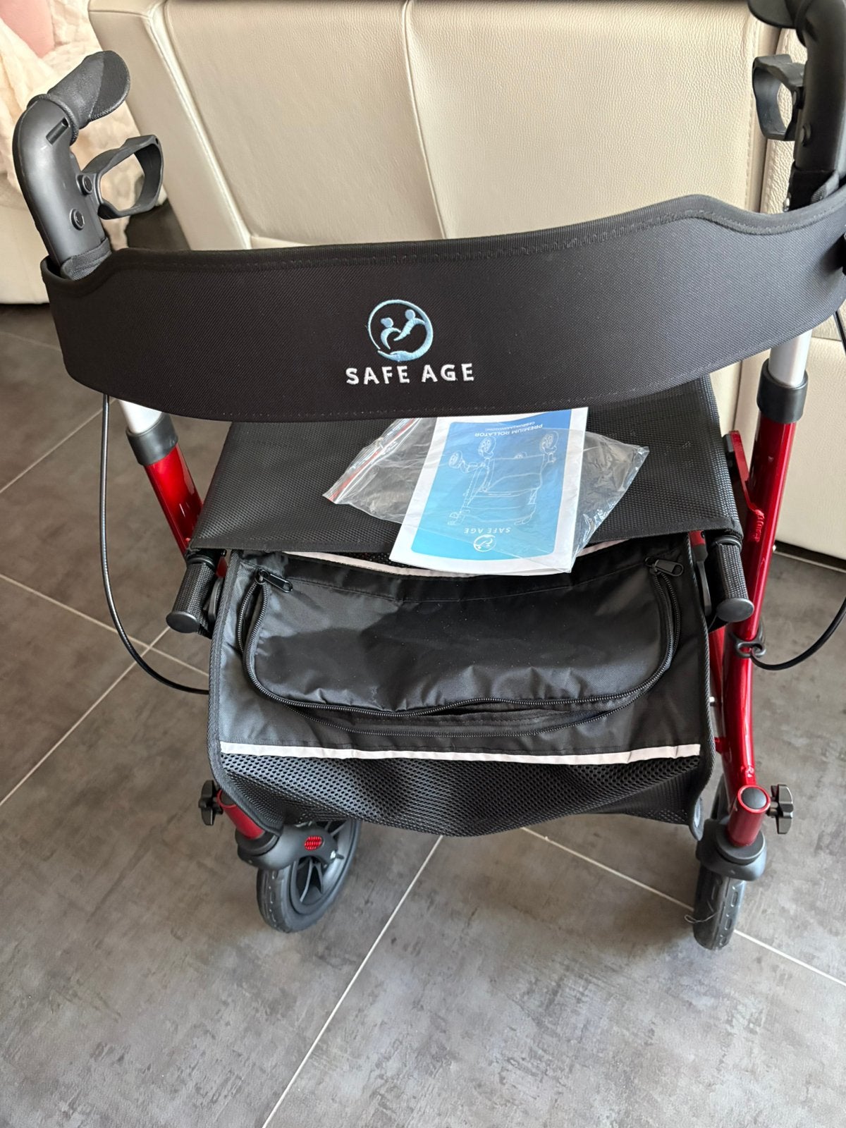 Rollator safe age rood, Diversen, Ophalen, Lichtgewicht, Nieuw