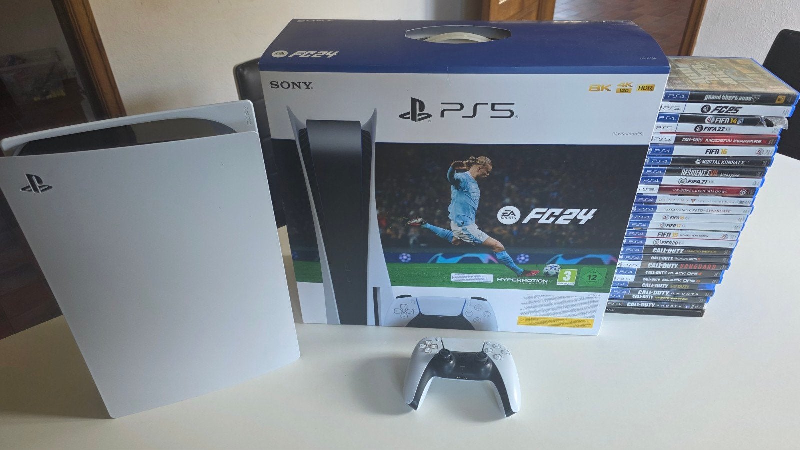Playstation 5 disc edition + 25  games, Ophalen of Verzenden, Playstation 5