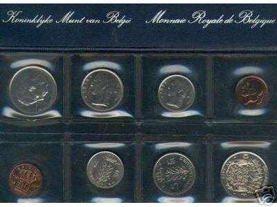 Belgique : Set de l'année 1978 FR + VL (8 pièces), Timbres & Monnaies, Envoi, Monnaie en vrac