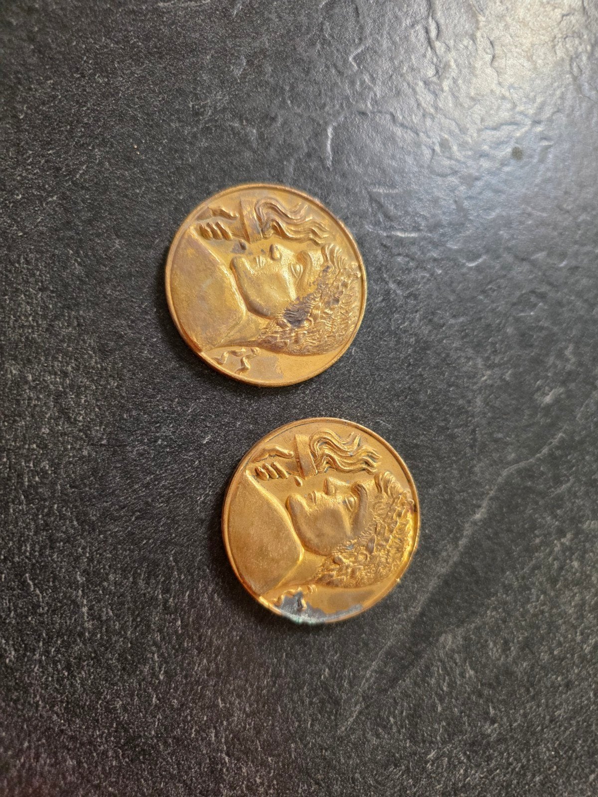 2 penningen, Postzegels en Munten, Ophalen of Verzenden