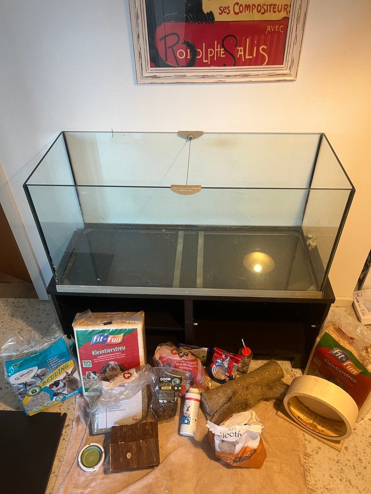 Cage/terrarium pour rongeurs avec tous les accessoires, Enlèvement, Utilisé, Terrarium ou Paludarium