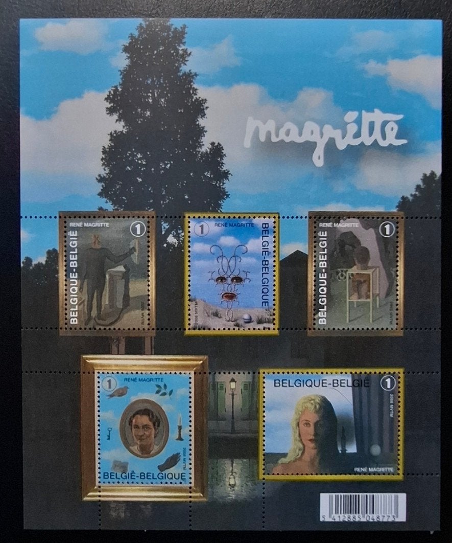 België: OBP 3742/46-BL151 ** René Magritte 2008., Postzegels en Munten, Ophalen of Verzenden, Zonder stempel, Postfris, Postfris