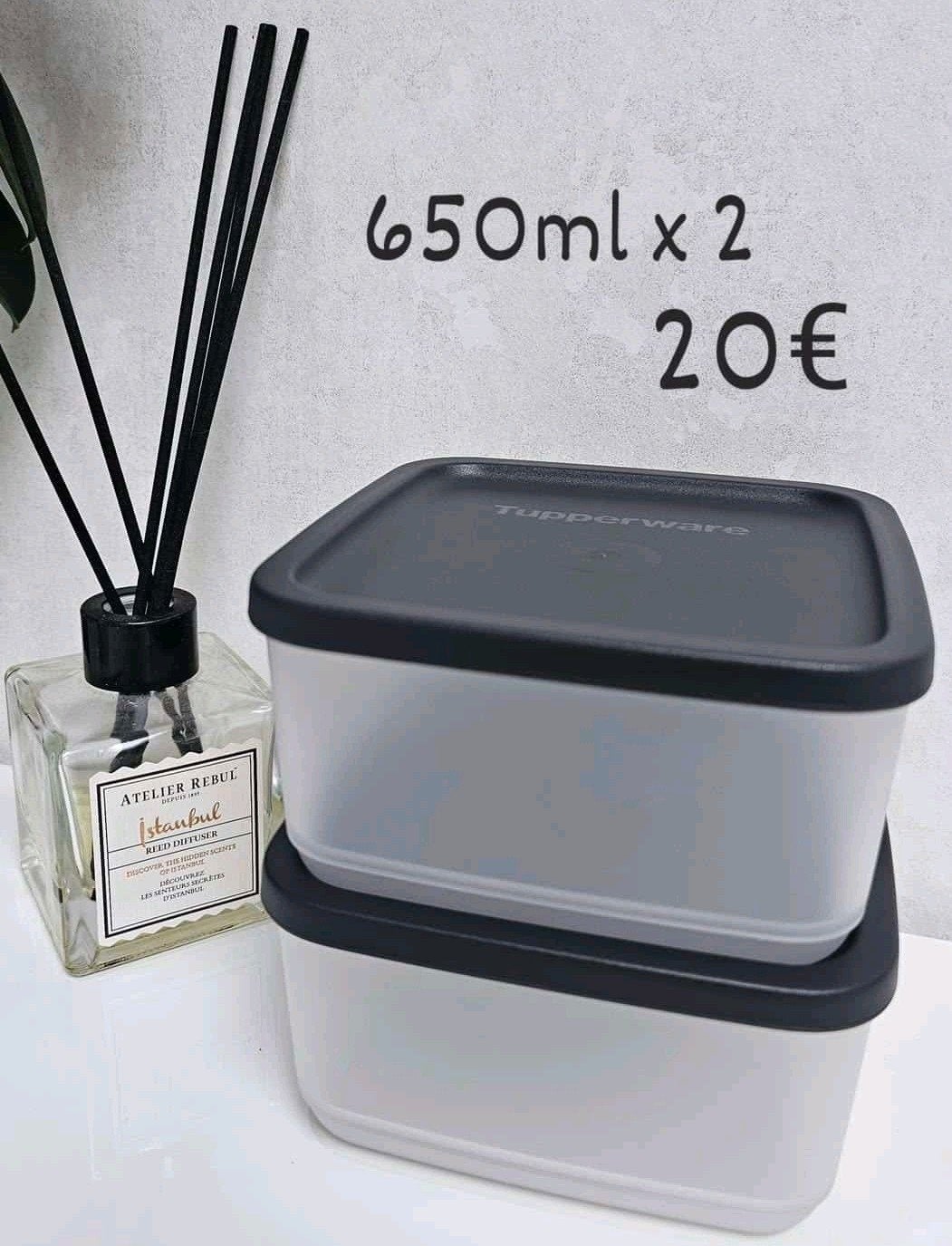 Boîtes de rangement Tupperware 2 cubix, Maison & Meubles, Cuisine| Tupperware, Enlèvement ou Envoi, Neuf