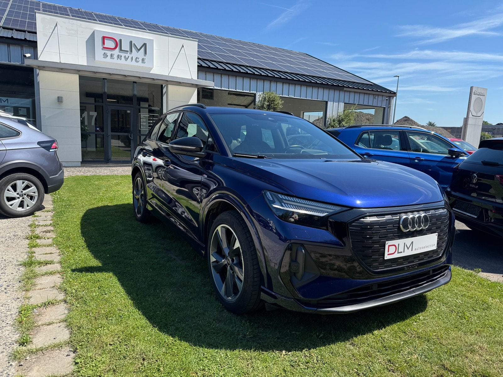 Audi Q4 e-tron 50 Quattro Sline Int Ext. 08/21 140.000 km, Auto's, Automaat, Blauw, 5 zetels, SUV of Terreinwagen