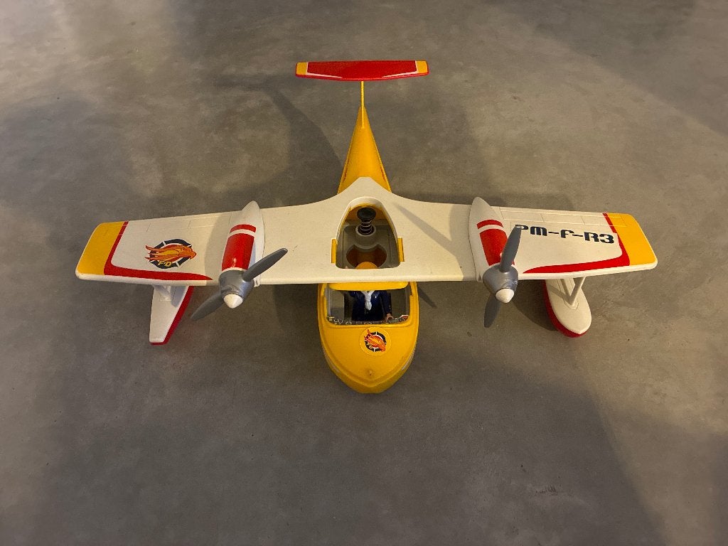 Playmobil Brandweer Watervliegtuig, Ophalen, Gebruikt, Losse onderdelen, Voertuig